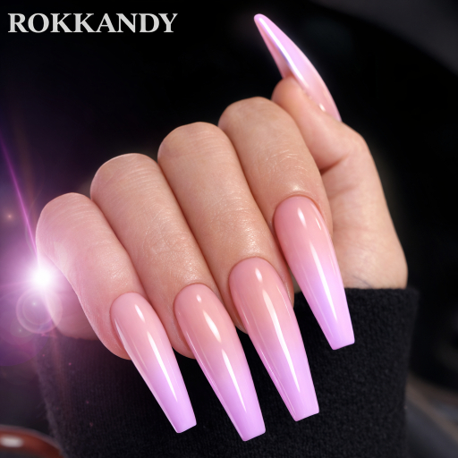 Pinkish Purp Nails