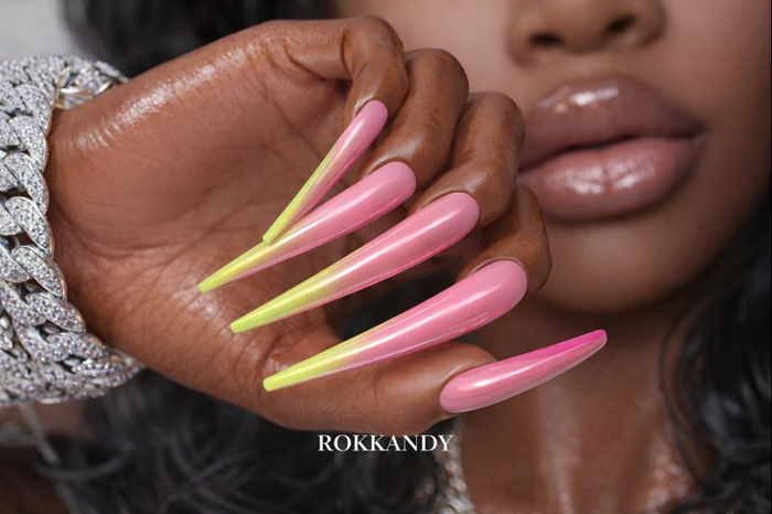 Strawberry & Bananna Nails