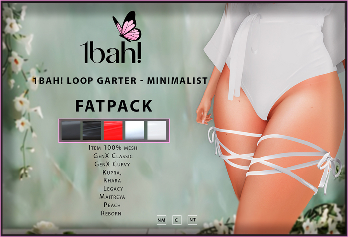 1Bah! Loop Garter - MINIMALIST - FATPACK
