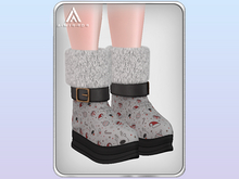 A.MIRROR - Santa Klaus Boots POLAR BEAR WHITE