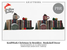 KraftWork Christmas in Brooklyn Bookshelf Decor (Add Me)