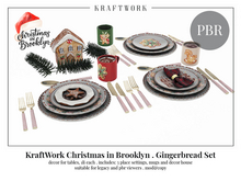 KraftWork Christmas in Brooklyn Gingerbread Set (Add Me)