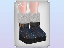 A.MIRROR - Santa Klaus Boots BLUE CHRISTMAS