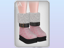 A.MIRROR - Santa Klaus Boots PINK HEART