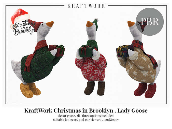 KraftWork Christmas in Brooklyn Lady Goose (Add Me)
