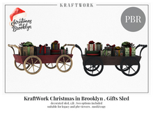 KraftWork Christmas in Brooklyn Gifts Sled (Add Me)