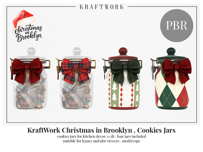 KraftWork Christmas in Brooklyn Cookies Jars (Add Me)