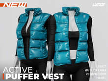 WAZ - Active Puffer Vest Jacket (Teal)