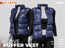 WAZ - Active Puffer Vest Jacket (Indigo)