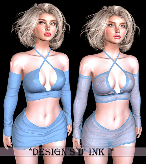 Freya Dress Denim LaraX,Reborn,BombShell, Waifu,Legacy