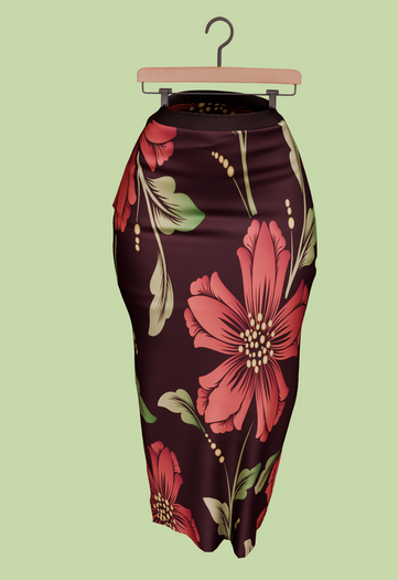 BLUEBELL Vanne Skirt Flowers Black