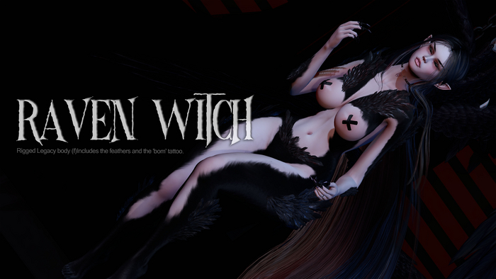 Lightwood Raven witch blue Legacy  ADD