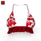 Red Valentines Menja Top LaraX