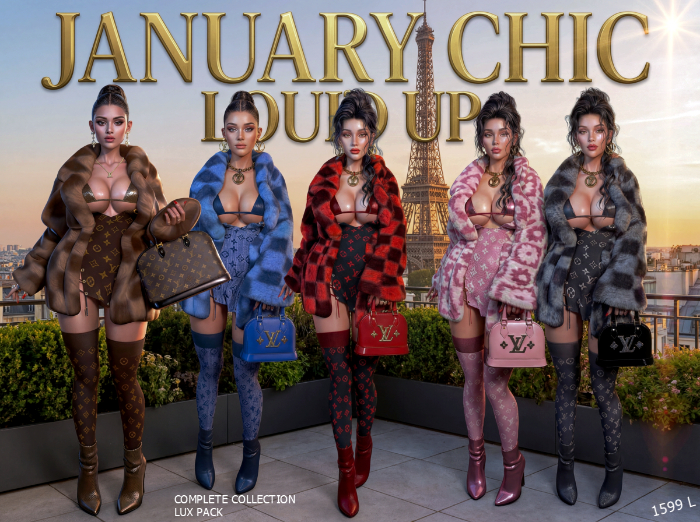 LC Vault * January Chic Loui`d Up  Complete Collection LUXE Pack
