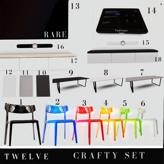 10. TWELVE - Crafty Rug - Black