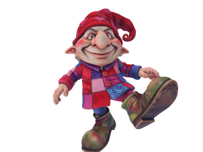 HB: Patchwork Valentine Gnome FuLL PERM