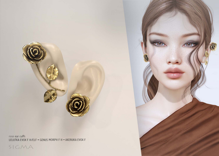 SIGMA Rose ear cuffs 