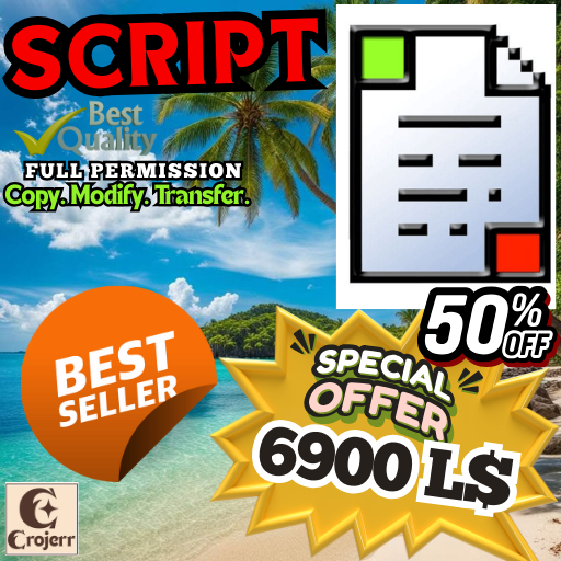 Animation Sit Script (Full Perm) Version 1.0 – Full Perm Sit & Animate Controller