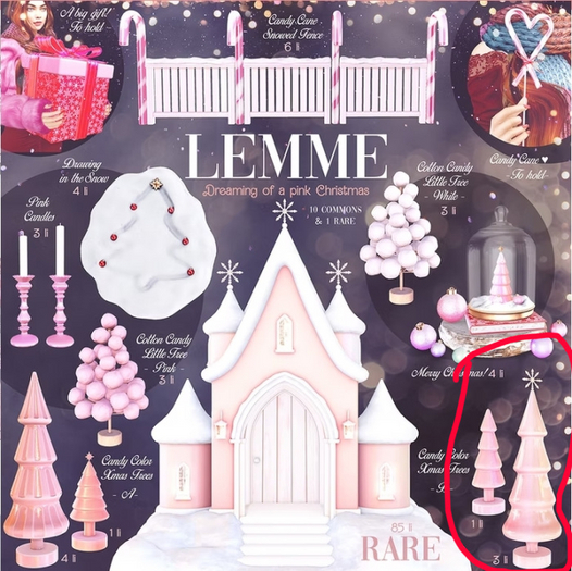 LEMME...Candy Color Xmas Trees  (B)