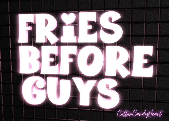 CottonCandyHeart ♥ Fries Before Guys