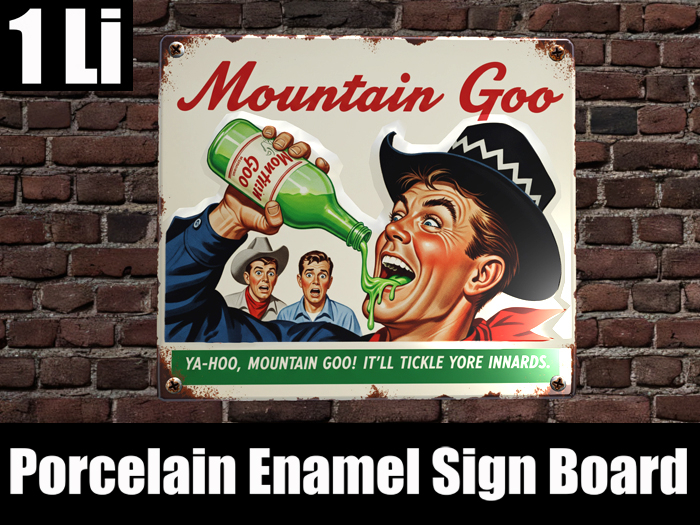 Enamel Sign