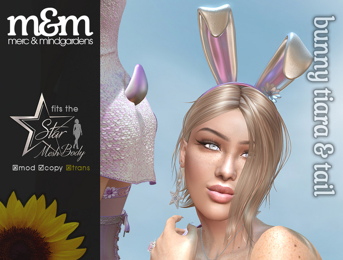 Bunny Tiara & Tail - Perfect for Easter, Roleplay or Parties!