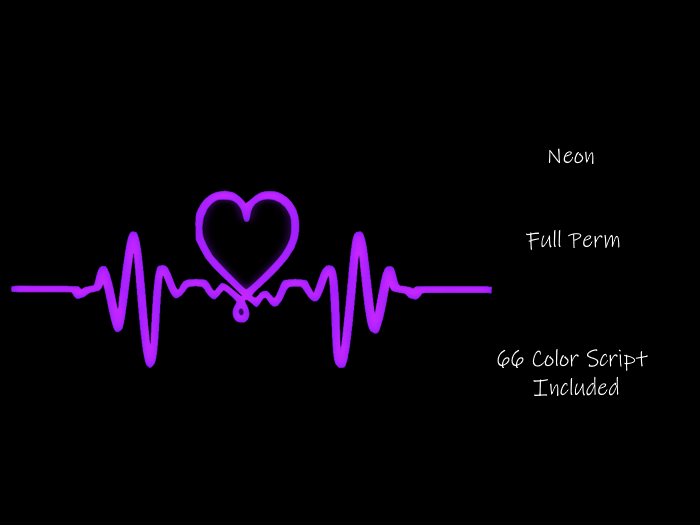 ~ VV ~ Heartbeat 3 - Neon - Full Perm