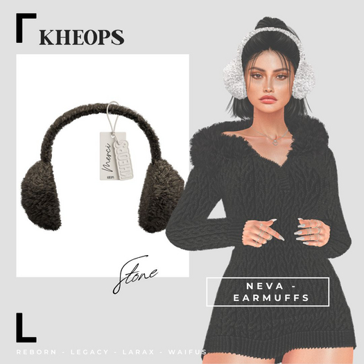 Kheops  /\ - NEVA - EARMUFFS  - Stone