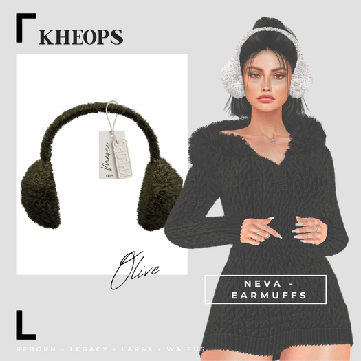 Kheops  /\ - NEVA - EARMUFFS  - Olive
