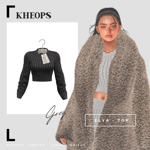 Kheops  /\ - ELYA - TOP  - Grey