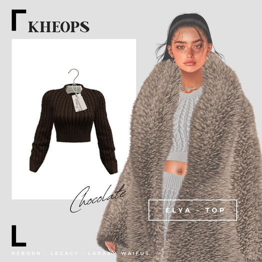 Kheops  /\ - ELYA - TOP  - Chocolate