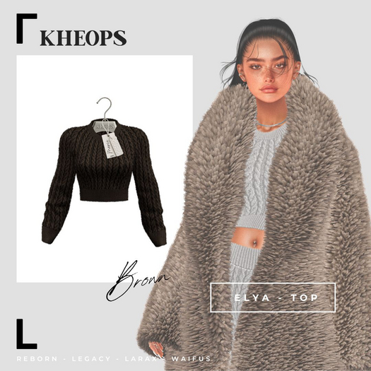 Kheops  /\ - ELYA - TOP  - Brown