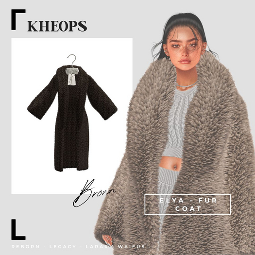 Kheops  /\ - ELYA - FUR COAT  - Brown