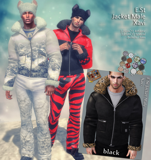 E.St Jacket Male. Xavi black