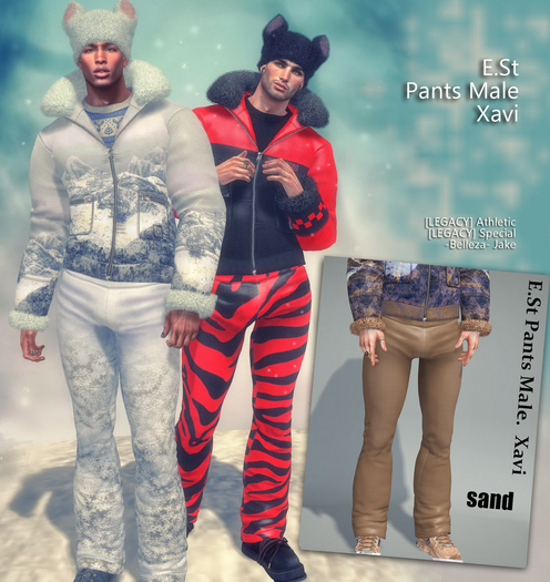 E.St Pants Male.  Xavi sand