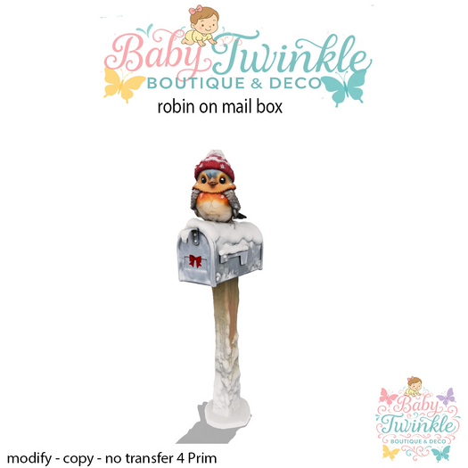 BTBD robin on mail box