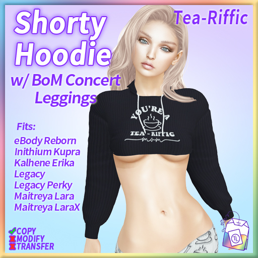~TL~ Tea-Riffic Mom Shorty Hoodie 2.0