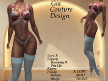 "GCD" Destiny Lingerie Set Aqua