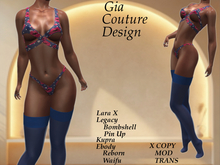 "GCD" Destiny Lingerie Set Lapis