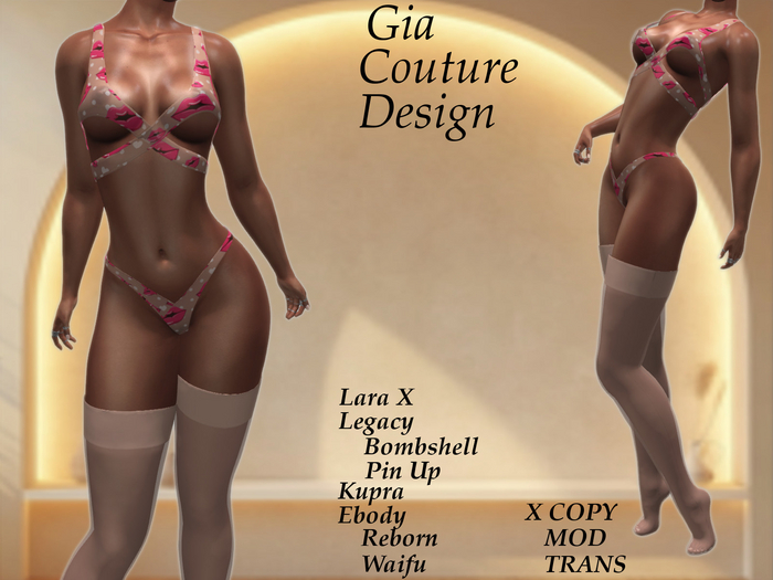 "GCD" Destiny Lingerie Set Nude