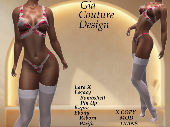 "GCD" Destiny Lingerie Set Pink