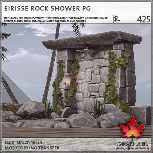 Trompe Loeil - Eirisse Rock Shower PG [mesh]