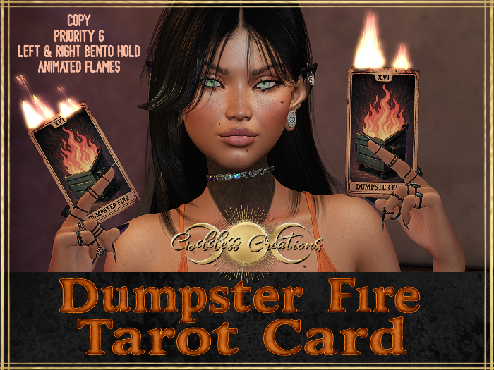 )O( GC: Dumpster Fire Tarot Card  