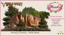 !MG! - Privacy screen - Wild West 5 - Boxed
