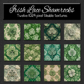 *Wallflowers* Irish Lace Shamrocks