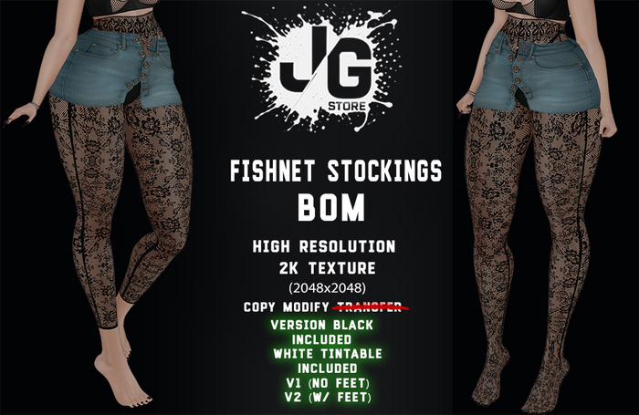 ..::JG::.. Fishnet Stockings Flower - BOM