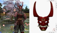 Japanese mask - Scarlet Edge