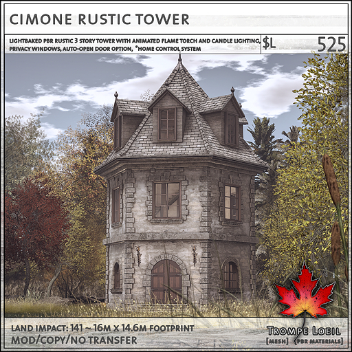 Trompe Loeil - Cimone Rustic Tower [mesh]