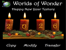 WoW Happy New Year Alpha Candles 2026