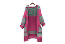 {Zaara} Naima boho sweater *fuschia*